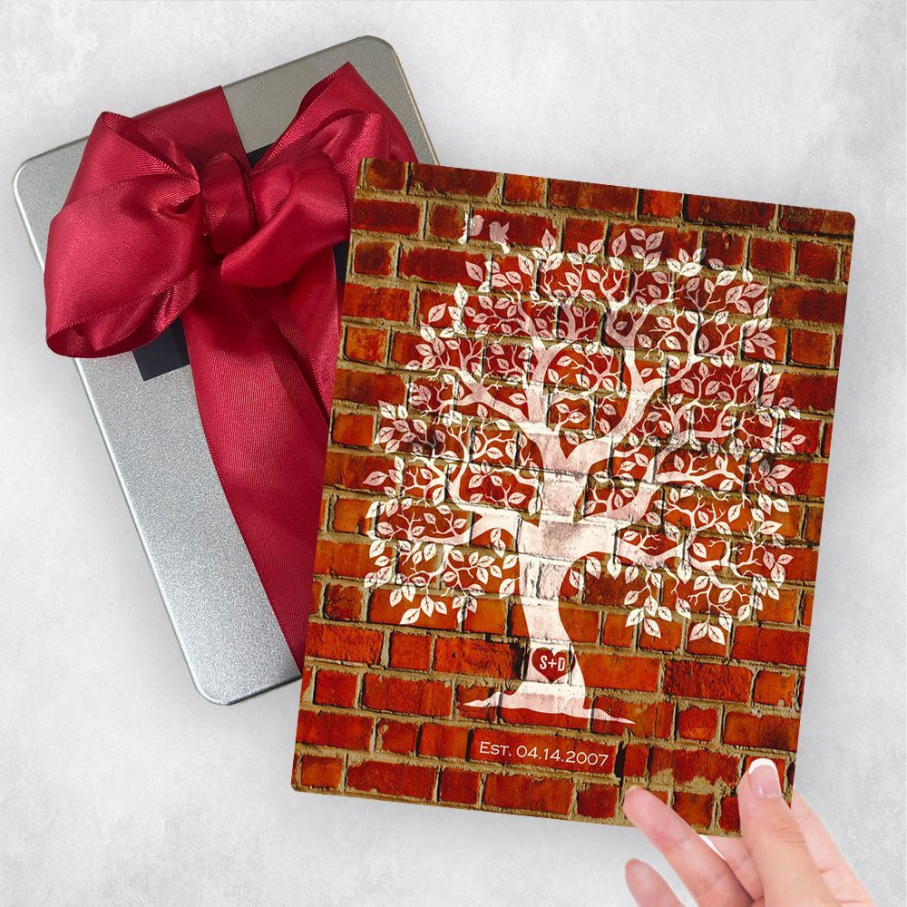 Brick Artful Tree 8th Anniversary Gift Delivery Box Gift for Couple TOY-1384