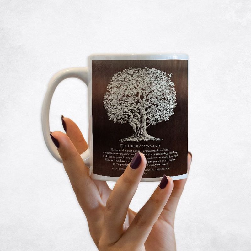 #1 Best Seller - Bronze Oak Tree Retirement Coffee Mug Gift for Doctor M-1865