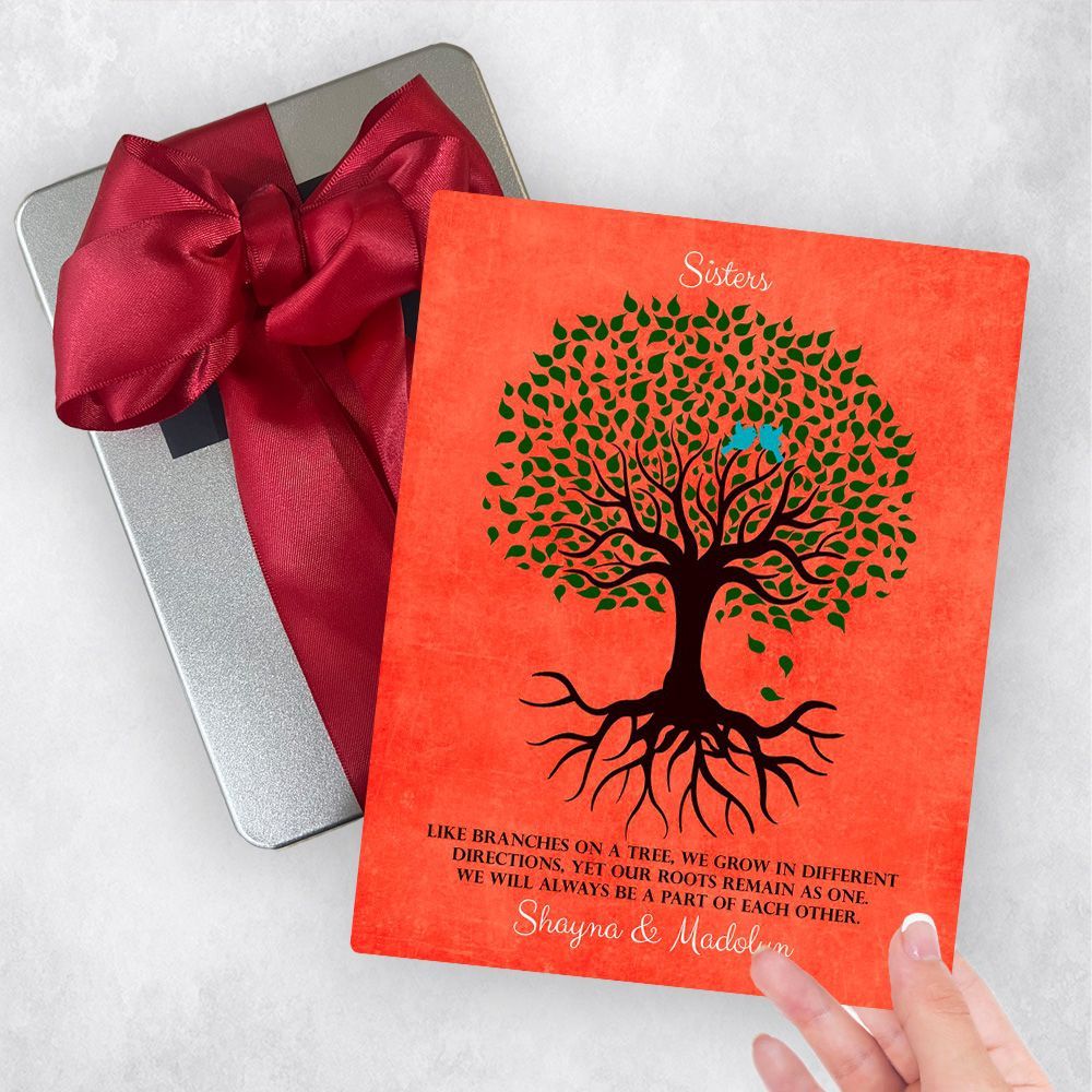 Tree with Roots Love Birds Wedding Gift Delivery Box Gift for Sister TOY-1112