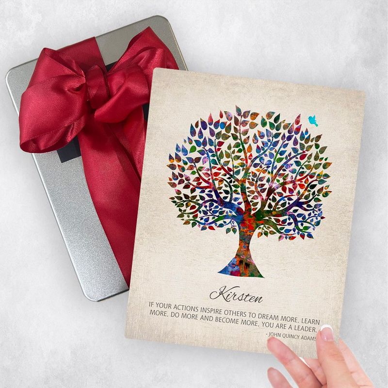 #1 Best Seller - Watercolor Tree Leadership Appreciation Gift Delivery Box Gift for Women TOY-1473