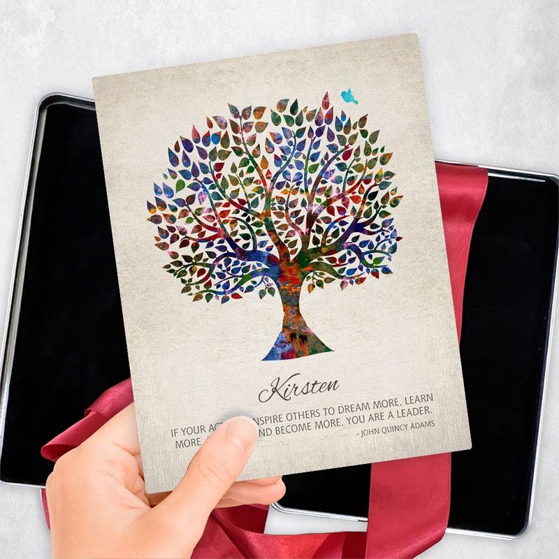 #1 Best Seller - Watercolor Tree Leadership Appreciation Gift Delivery Box Gift for Women TOY-1473