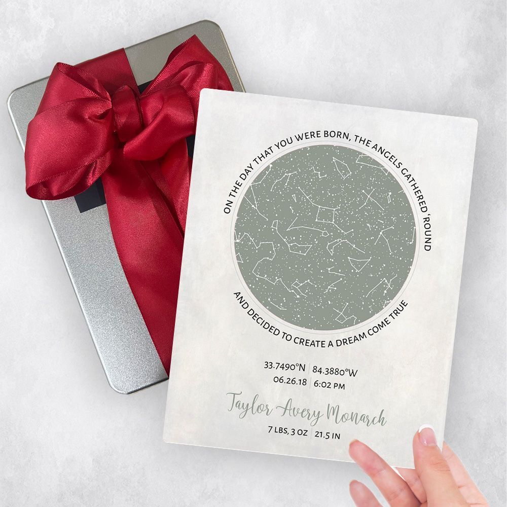 Star Map Baby Birth Gift Delivery Box Gift for Boy Or Girl TOY-1748