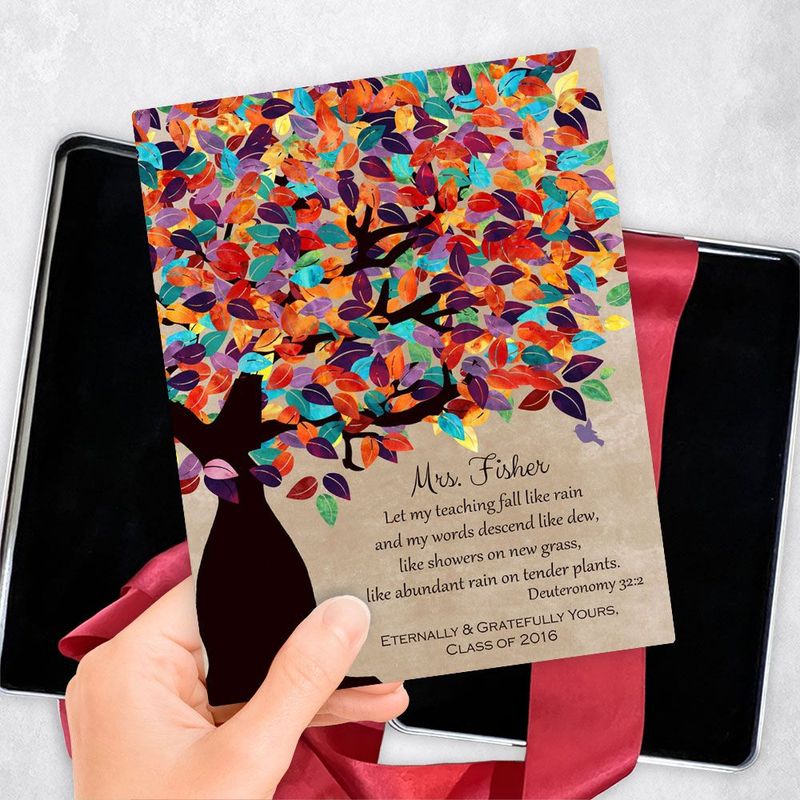 Colorful Spring Tree Teacher Appreciation Gift Delivery Box Gift for Educator TOY-1229