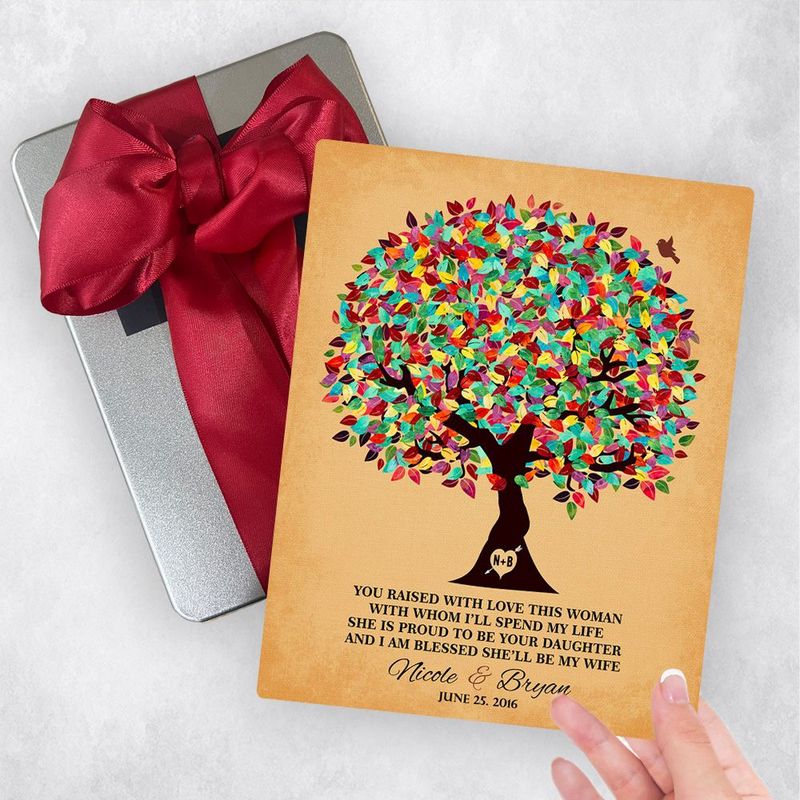 Colorful Summer Tree Wedding Gift Delivery Box Gift for Mother Of The Bride TOY-1206