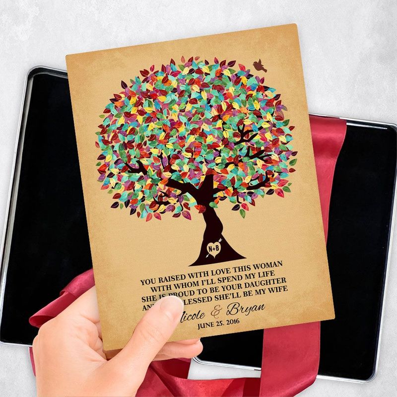 Colorful Summer Tree Wedding Gift Delivery Box Gift for Mother Of The Bride TOY-1206