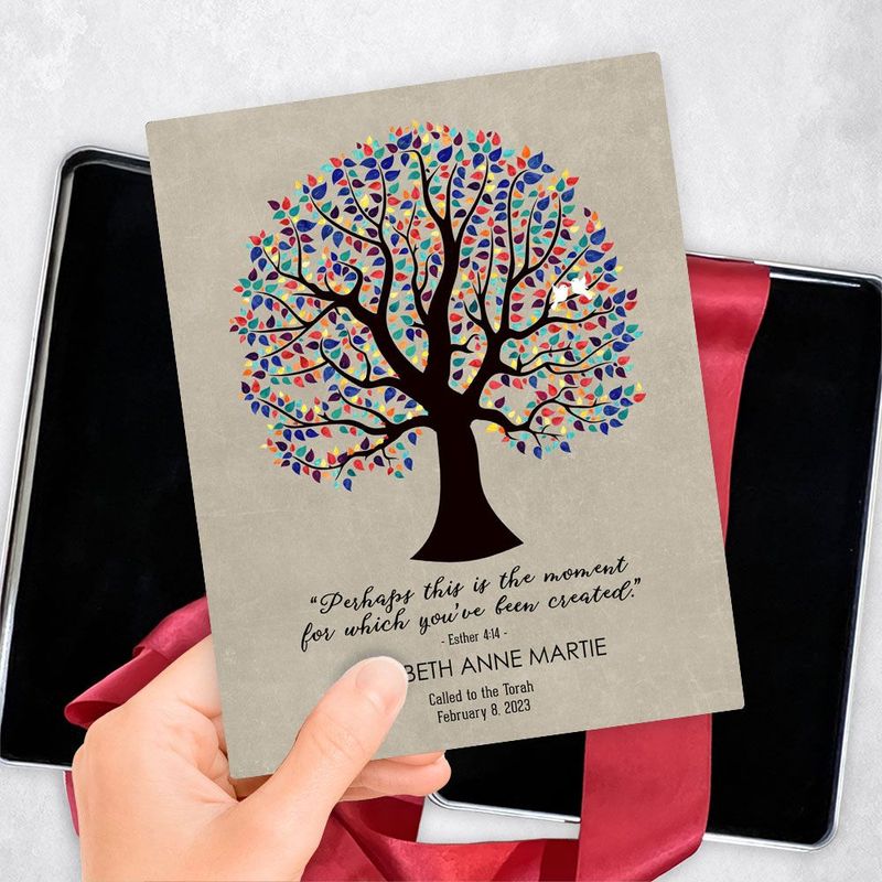 Baptism Tree Faith Milestone Gift Delivery Box Gift for Child TOY-1833