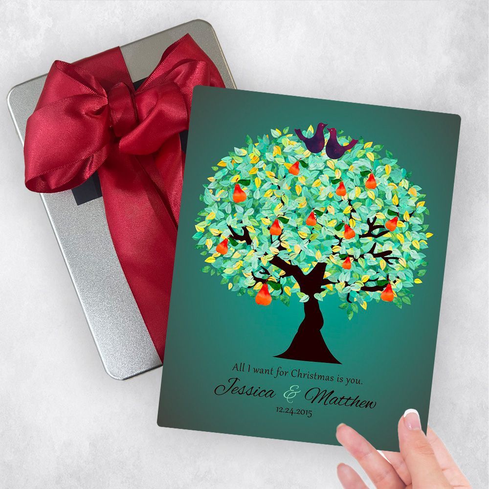 Christmas Pear Tree Christmas Gift Delivery Box Gift for Couple TOY-1184