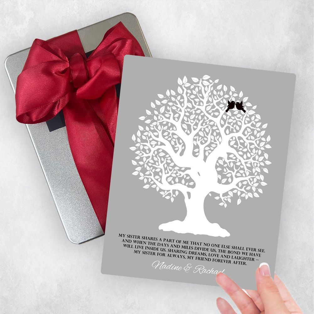 White Knotty Tree Wedding Gift Delivery Box Gift for Sister TOY-1121