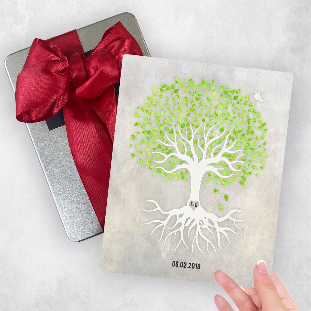 Peridot Canopy Tree Anniversary Gift Delivery Box Gift for Couple TOY-1543