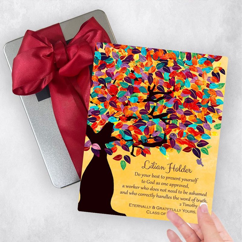 Colorful Spring Tree Teacher Appreciation Gift Delivery Box Gift for Educator TOY-1231