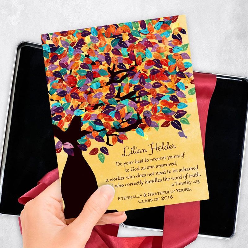 Colorful Spring Tree Teacher Appreciation Gift Delivery Box Gift for Educator TOY-1231
