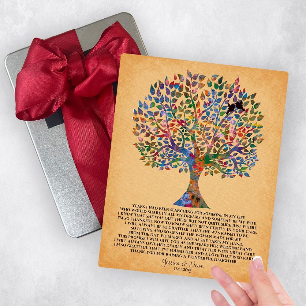 Watercolor Tree Wedding Gift Delivery Box Gift for Mother Of The Bride TOY-1256