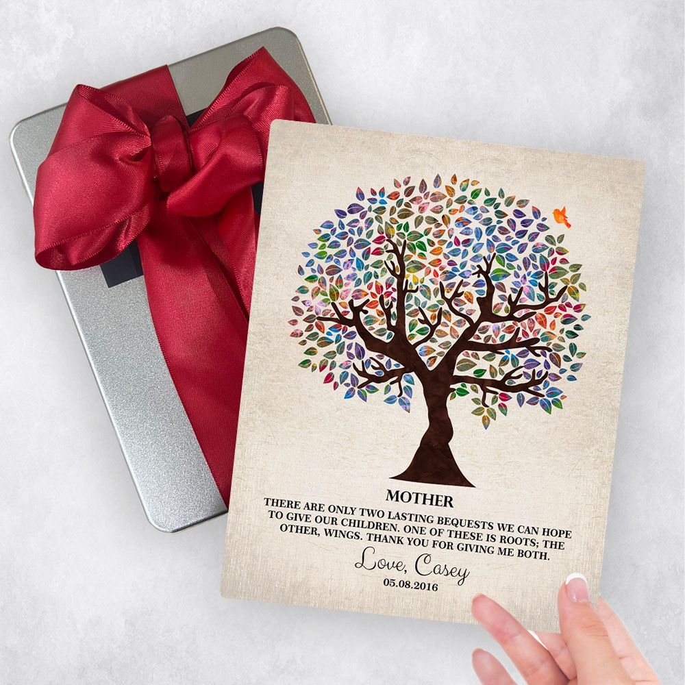 Colorful Olive Tree Metal Plaque Family Gift Delivery For Mother Toy-1247