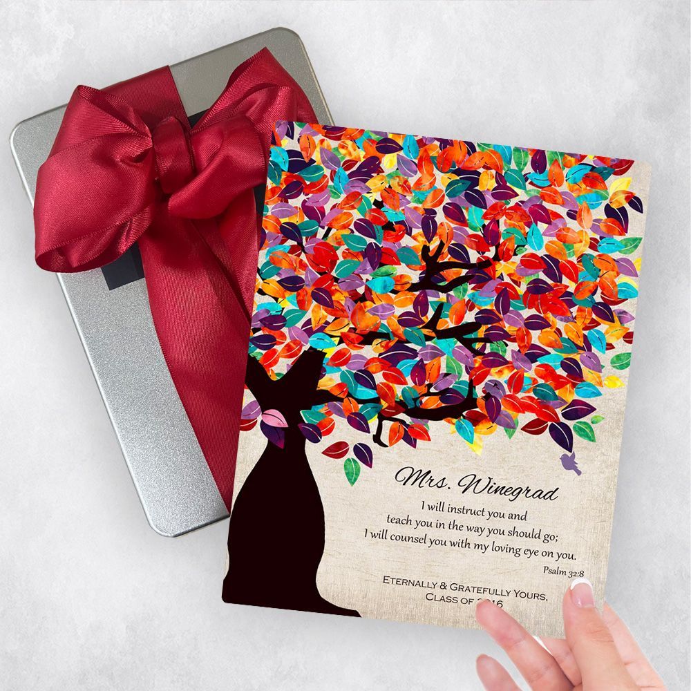 Colorful Spring Tree Teacher Appreciation Gift Delivery Box Gift for Educator TOY-1235