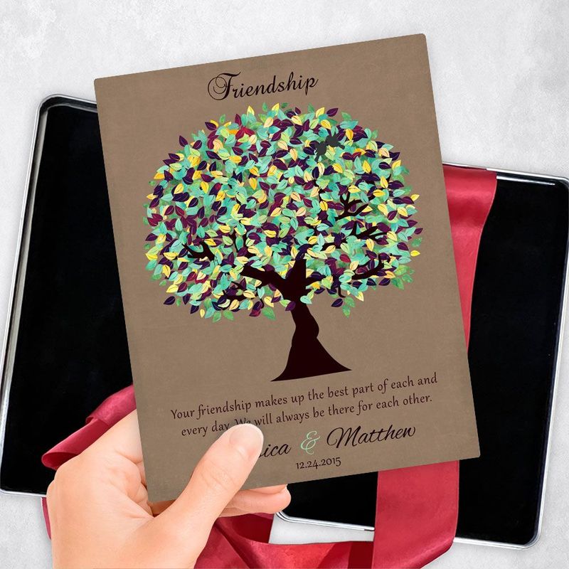 Burlap Plum Tree Friendship Gift Delivery Box Gift for Friend TOY-1189