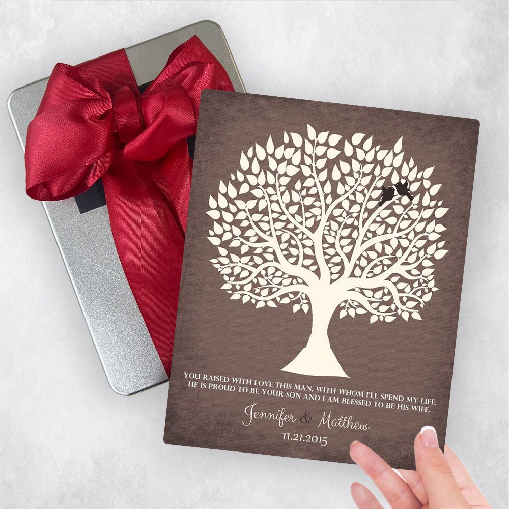 Tree Silhouette Wedding Gift Delivery Box Gift for Mother Of The Groom TOY-1116
