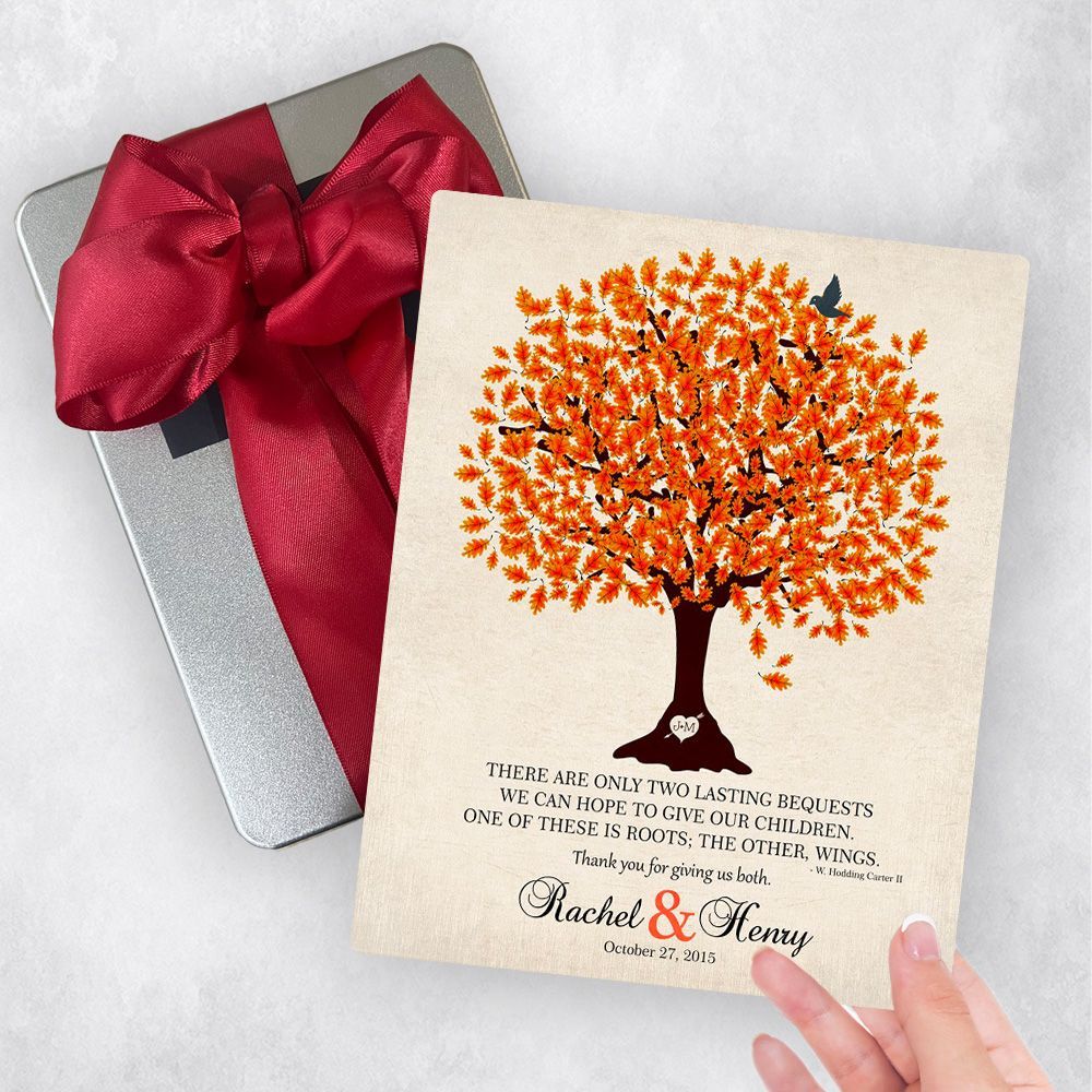 Oak Tree Wedding Gift Delivery Box Gift for Parents TOY-1101