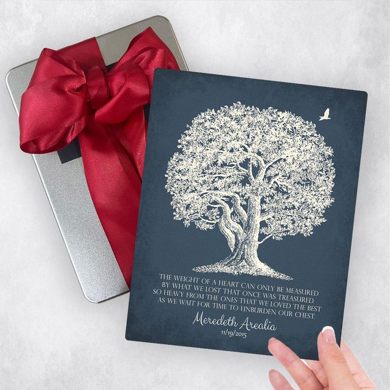 #1 Best Seller - Oak Tree Silhouette Memorial Gift Delivery Box Gift for Bereaved Family TOY-1146