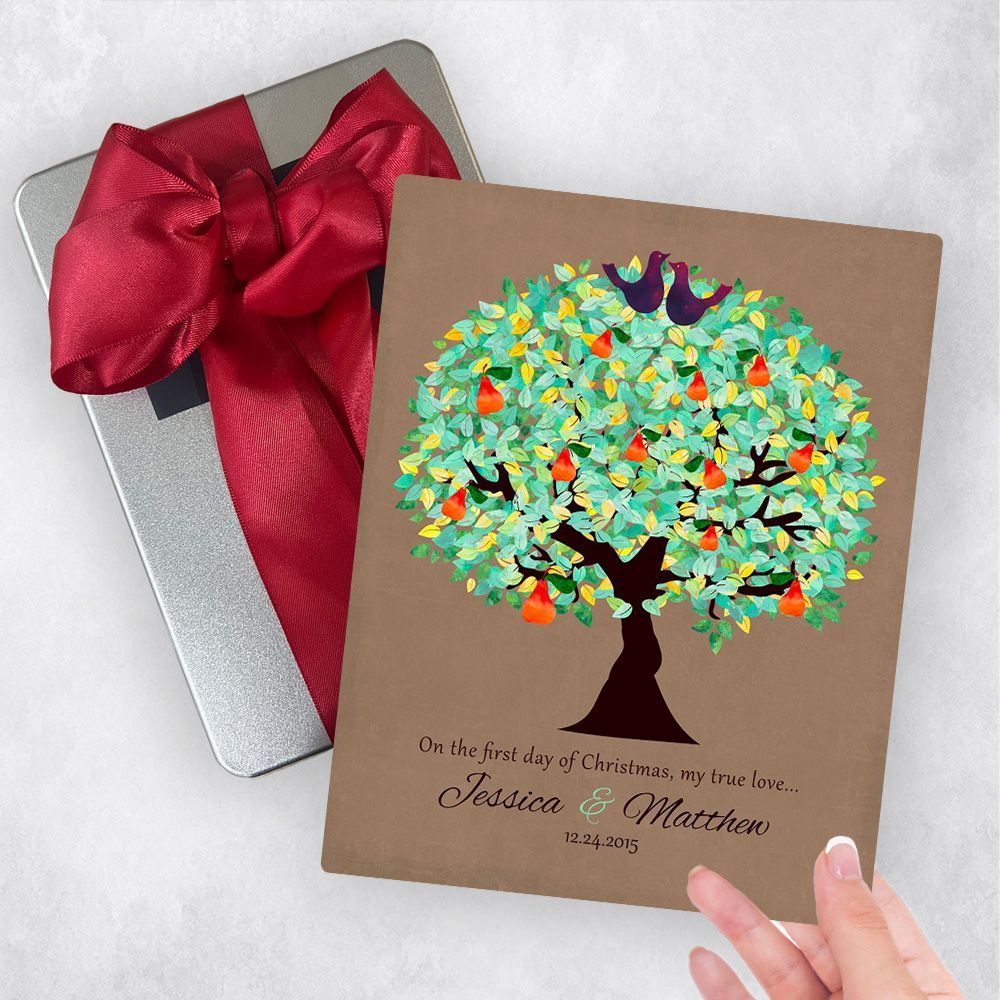 Christmas Pear Tree Christmas Gift Delivery Box Gift for Couple TOY-1183