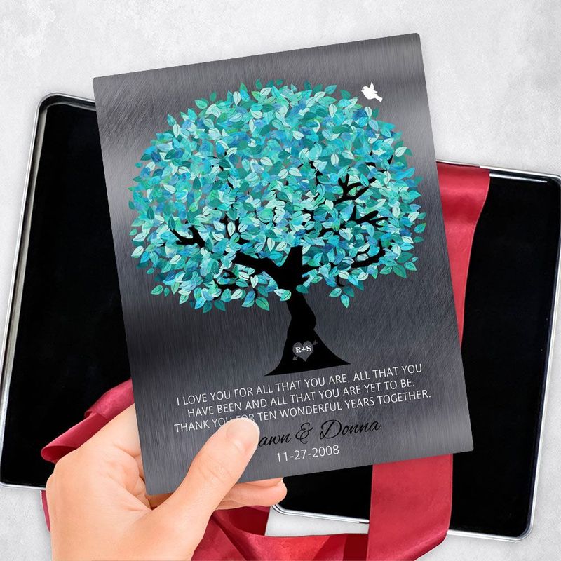 #1 Best Seller - Tin Canopy Tree 10th Anniversary Gift Delivery Box Gift for Couple TOY-1265