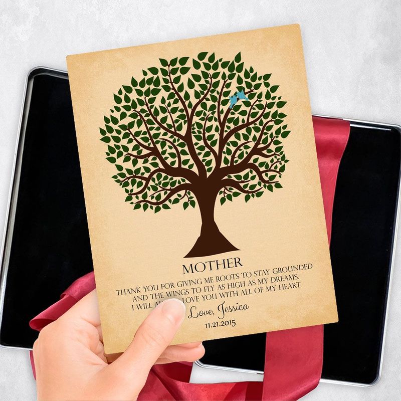 Green Tree Silhouette Wedding Gift Delivery Box Gift for Mother TOY-1143