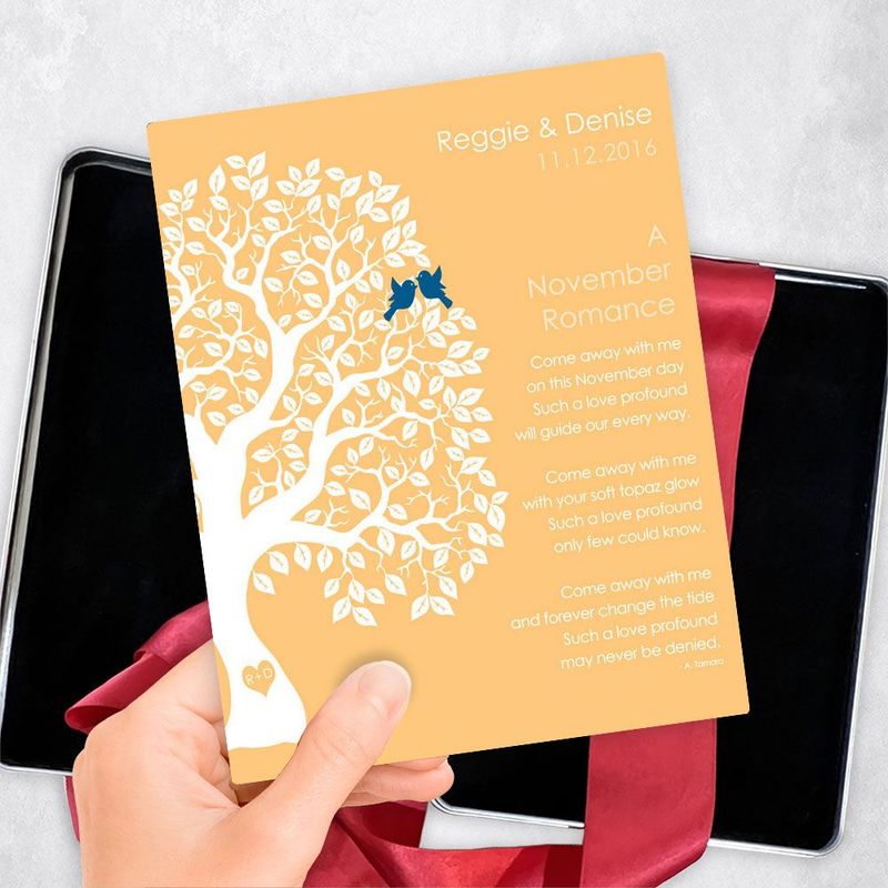 Half Artful Tree Engagement Gift Delivery Box Gift for Couple TOY-1711