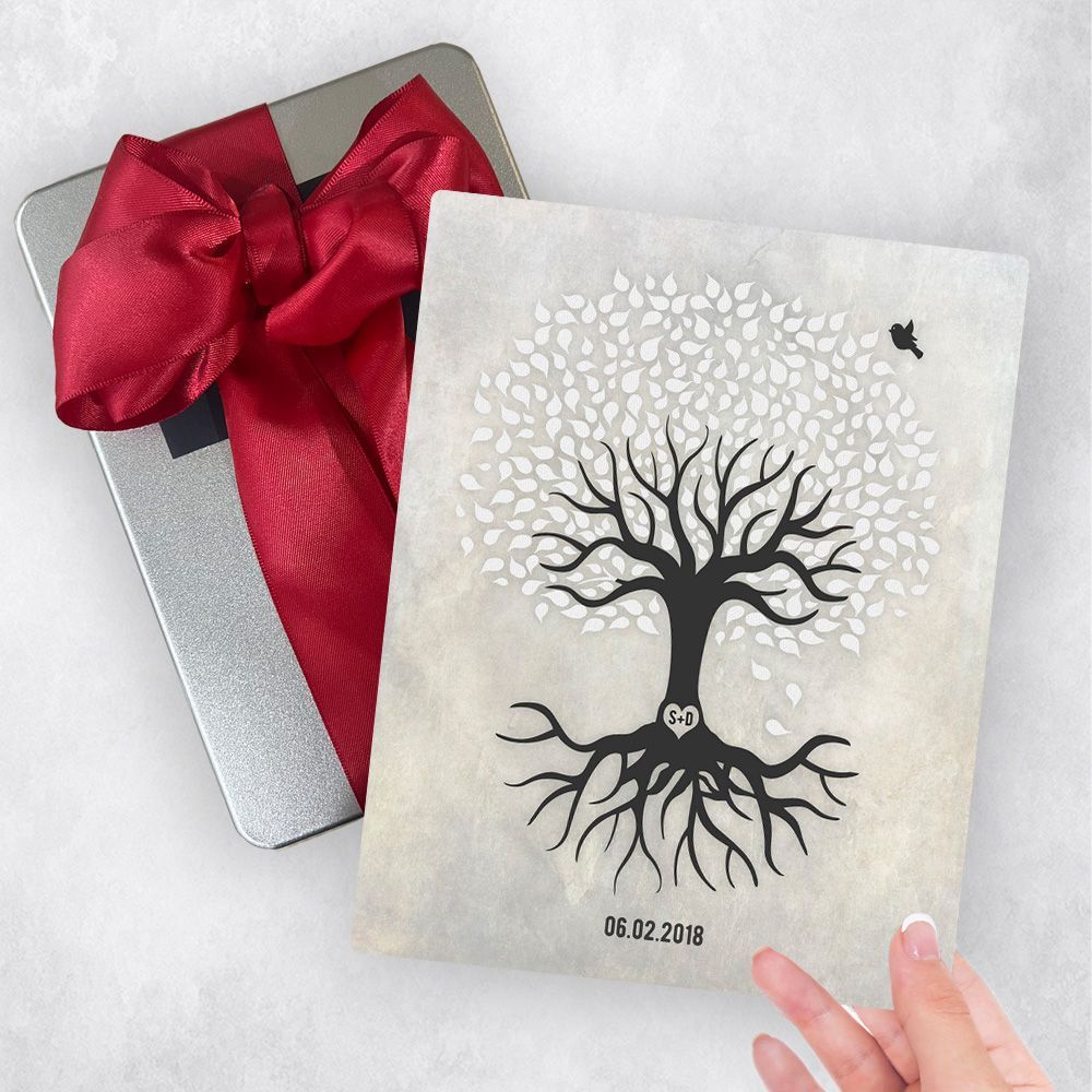 White Canopy Tree Anniversary Gift Delivery Box Gift for Couple TOY-1529
