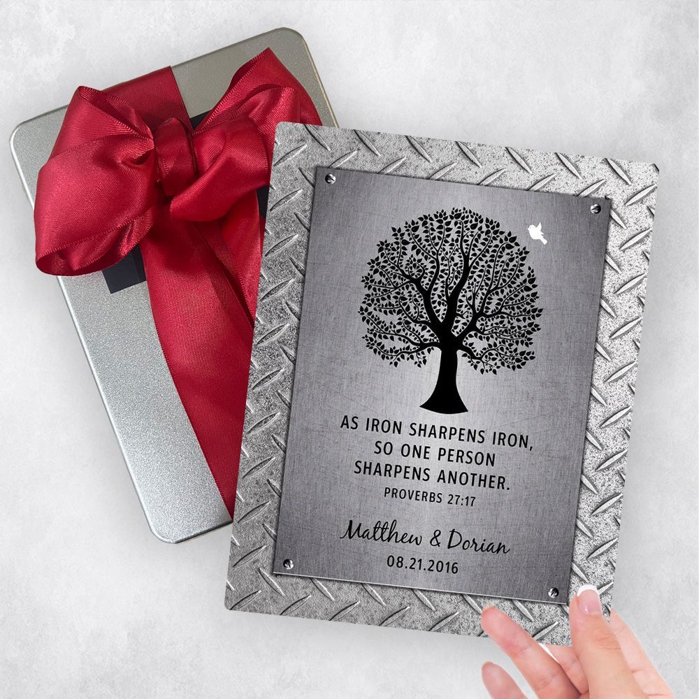 Iron Tree Silhouette 6th Anniversary Gift Delivery Box Gift for Couple TOY-1901