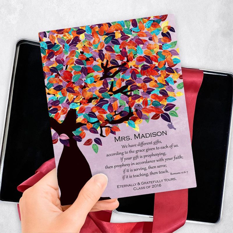 Colorful Spring Tree Teacher Appreciation Gift Delivery Box Gift for Educator TOY-1234