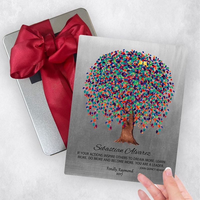 #1 Best Seller - Tin Willow Tree Leadership Appreciation Gift Delivery Box Gift for Mentor TOY-1511