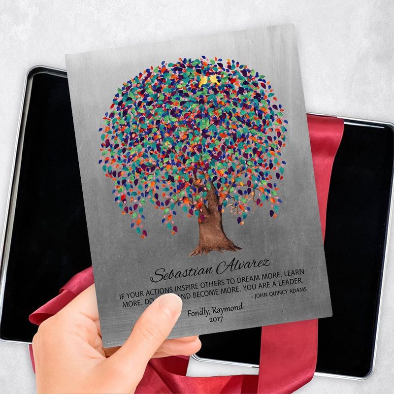 #1 Best Seller - Tin Willow Tree Leadership Appreciation Gift Delivery Box Gift for Mentor TOY-1511