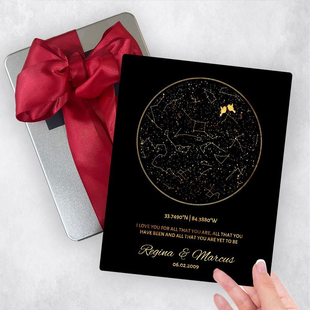 Star Map 50th Anniversary Gift Delivery Box Gift for Couple TOY-1760