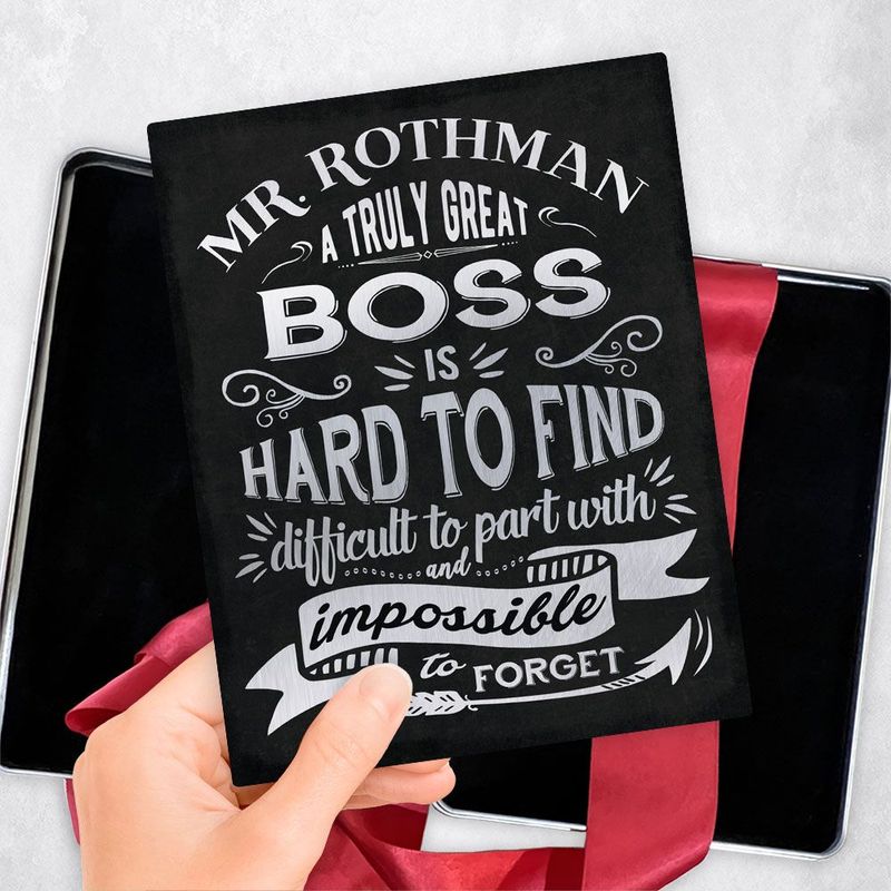 Truly Great Boss Typography Retirement Gift Delivery Box Gift for Boss TOY-2150