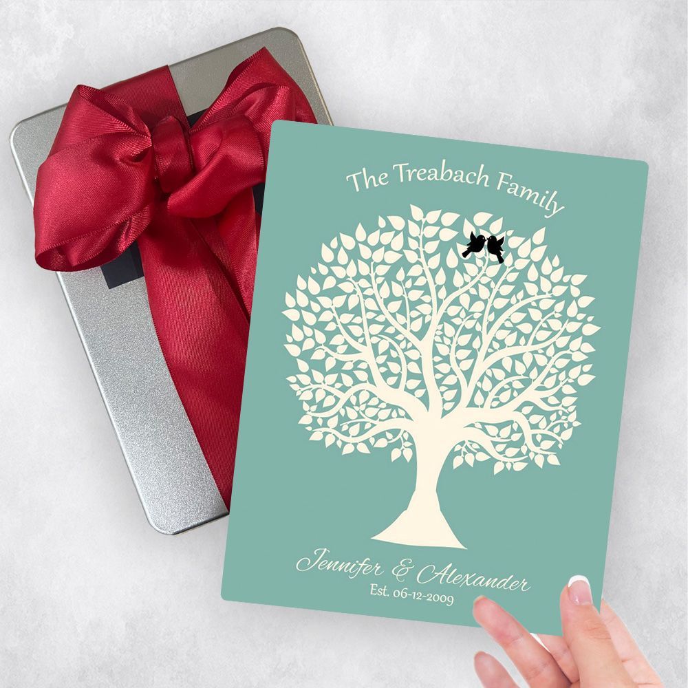 Tree Silhouette Anniversary Gift Delivery Box Gift for Couple TOY-1360