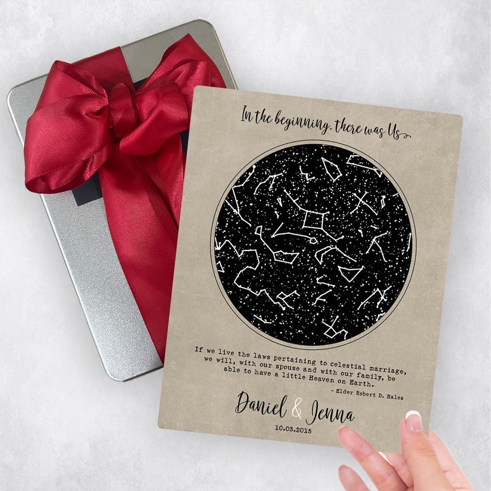 Star Map 10th Anniversary Gift Delivery Box Gift for Couple TOY-1735