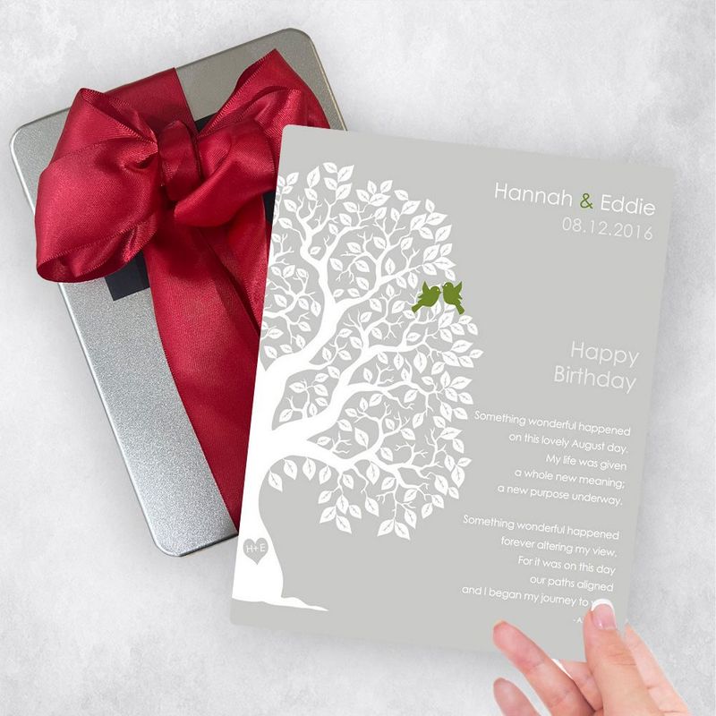 Half Artful Tree Spouse Birthday Gift Delivery Box Gift for Spouse TOY-1720