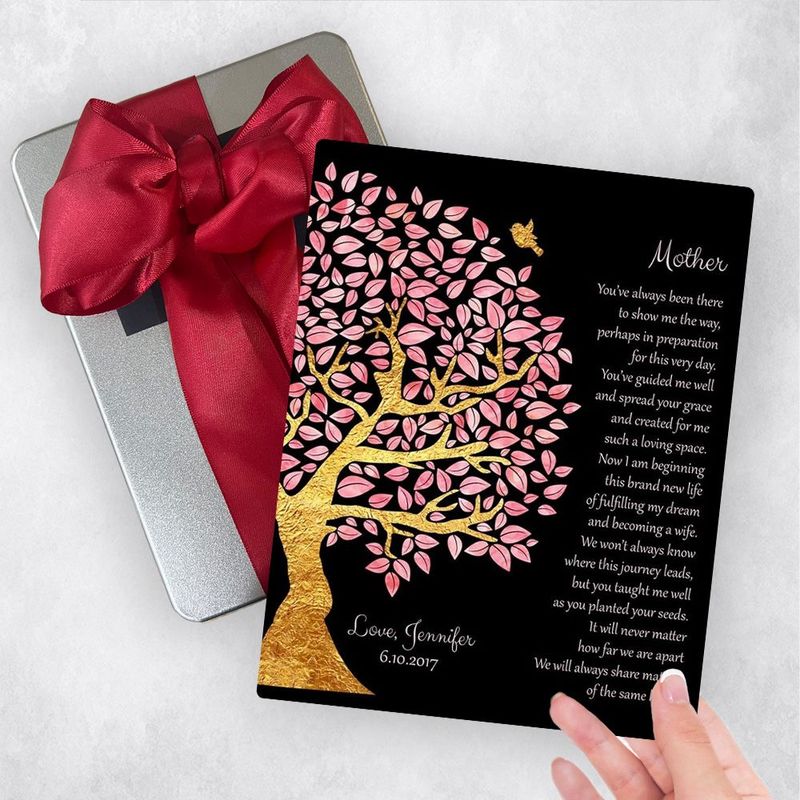 Gold Olive Tree Wedding Gift Delivery Box Gift for Mom TOY-1502
