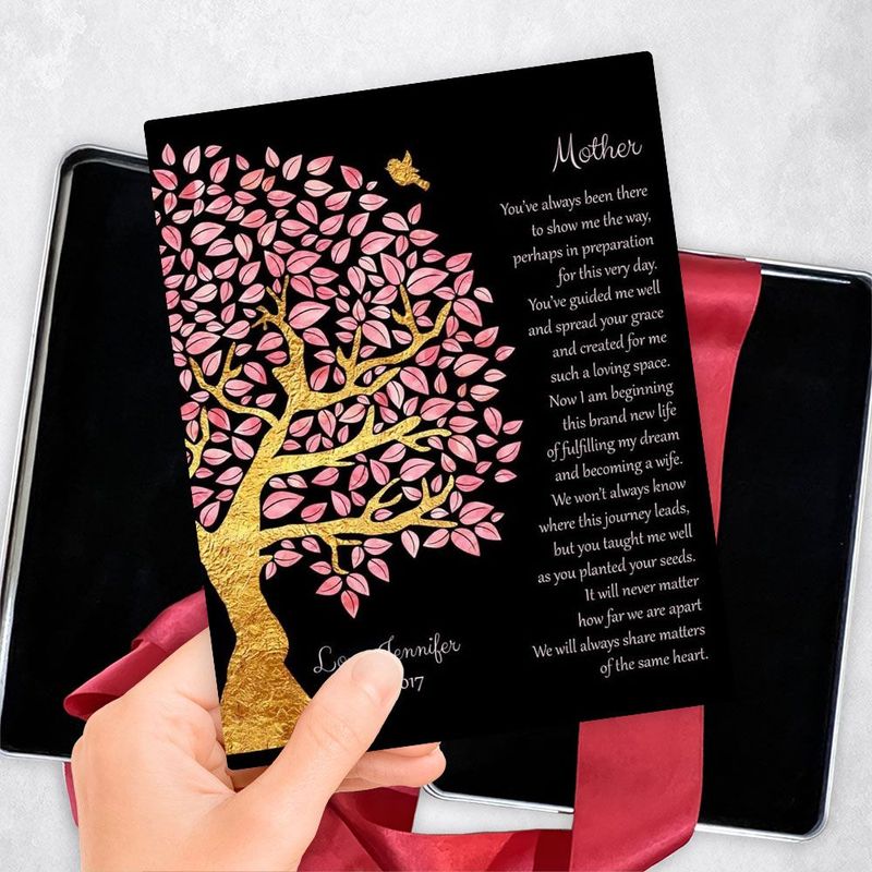 Gold Olive Tree Wedding Gift Delivery Box Gift for Mom TOY-1502