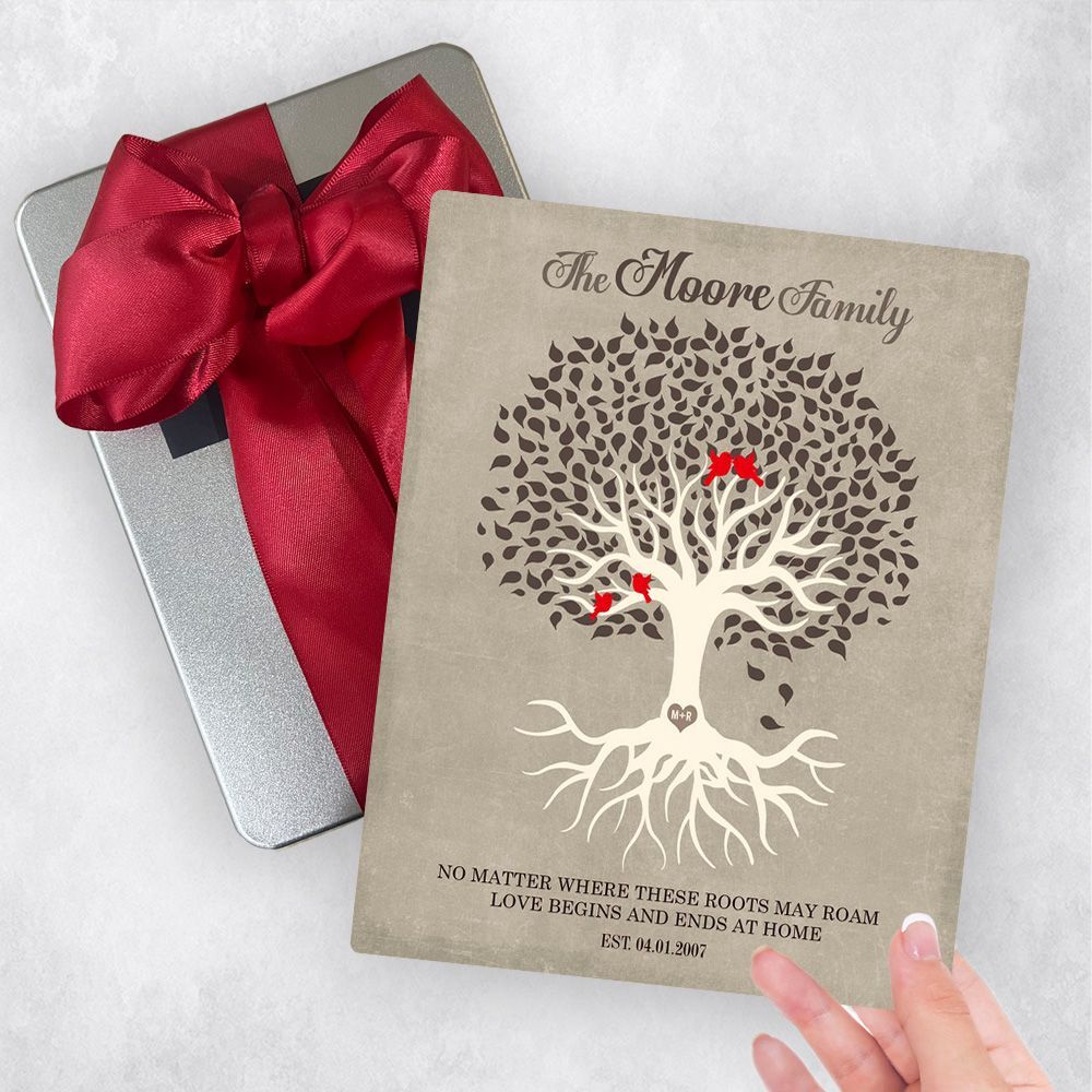 Tree with Roots Anniversary Gift Delivery Box Gift for Couple TOY-1341
