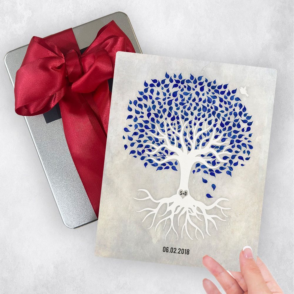 White Canopy Tree Anniversary Gift Delivery Box Gift for Couple TOY-1531