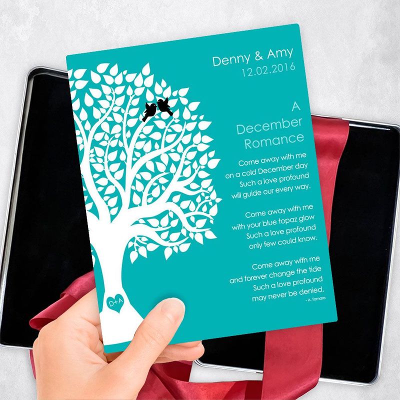 Half Tree Engagement Gift Delivery Box Gift for Couple TOY-1712