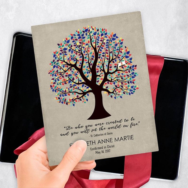 #1 Best Seller - Curly Tree Faith Milestone Gift Delivery Box Gift for Godchild TOY-1458