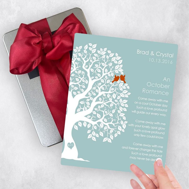 Half Artful Tree Engagement Gift Delivery Box Gift for Couple TOY-1710