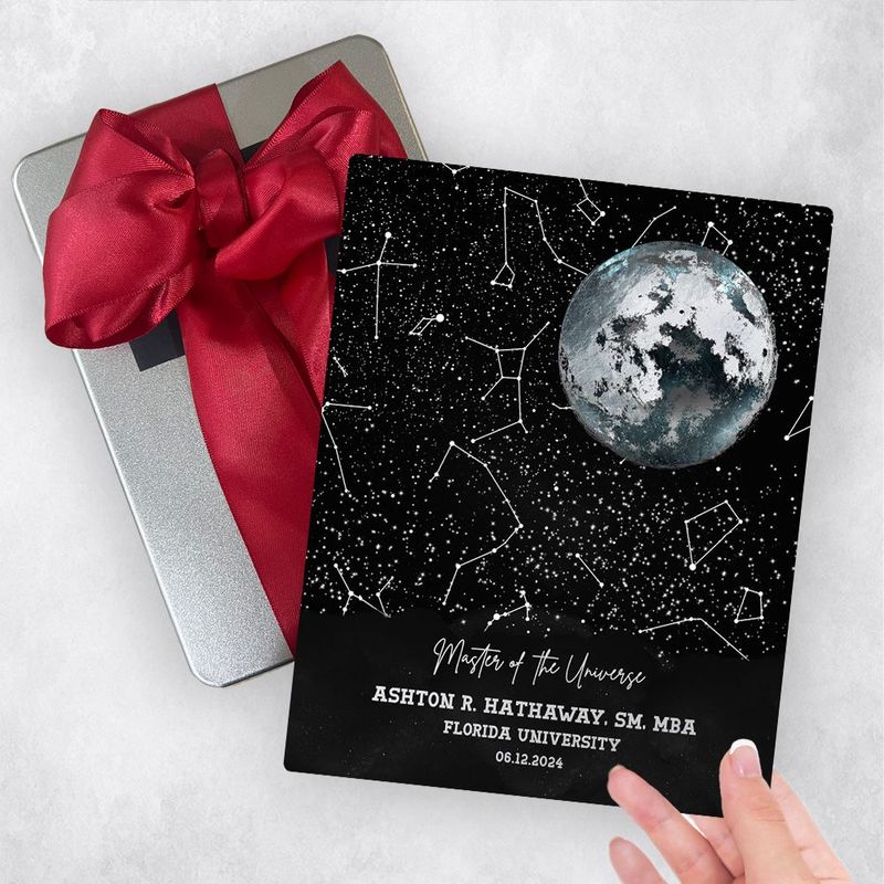 #1 Best Seller - Moon and Star Map graduation Gift Delivery Box Gift for Graduate TOY-1580
