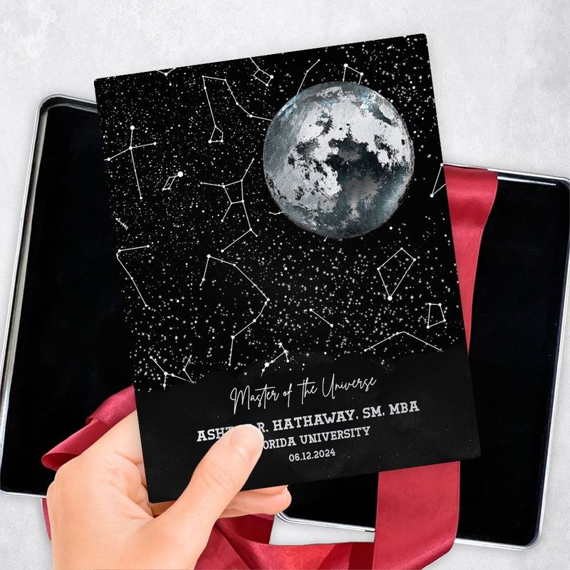 #1 Best Seller - Moon and Star Map graduation Gift Delivery Box Gift for Graduate TOY-1580