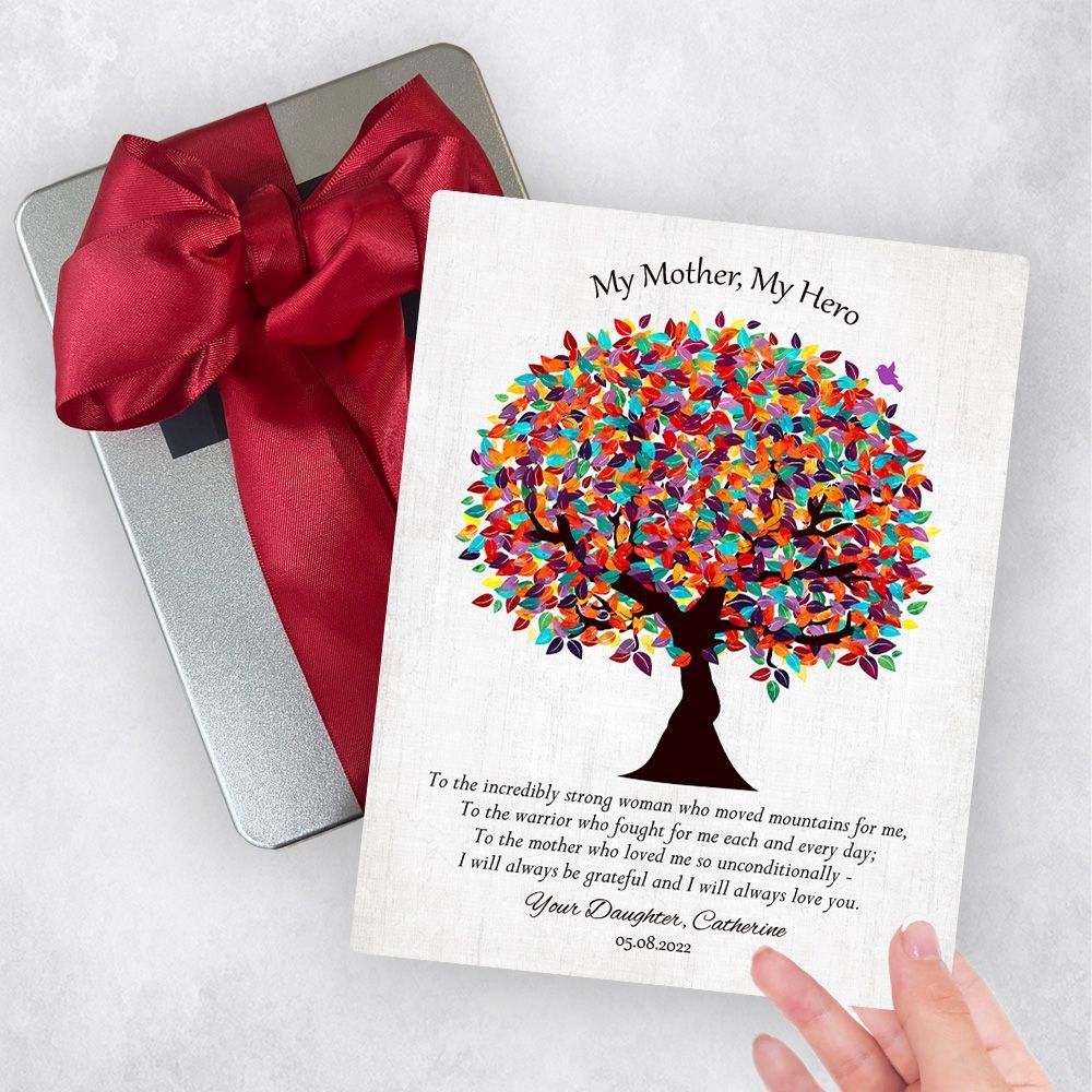 Spring Tree Metal Plaque Family Gift Delivery For Mom Toy-1555