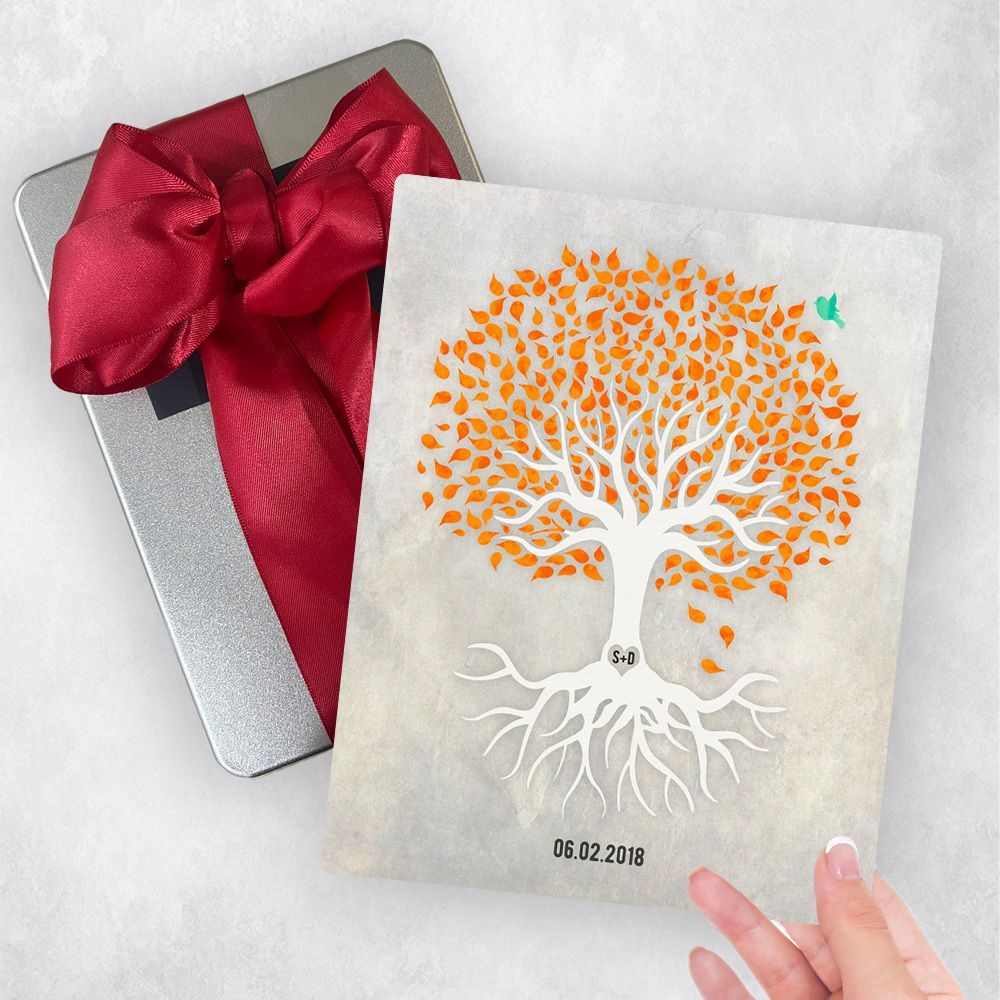 White Canopy Tree Anniversary Gift Delivery Box Gift for Couple TOY-1534