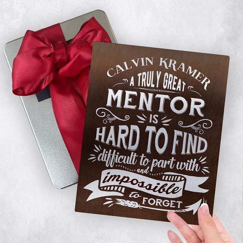 Bronze Truly Great Mentor Typography Retirement Gift Delivery Box Gift for Mentor TOY-2152