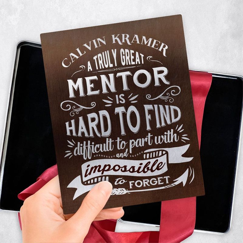 Bronze Truly Great Mentor Typography Retirement Gift Delivery Box Gift for Mentor TOY-2152