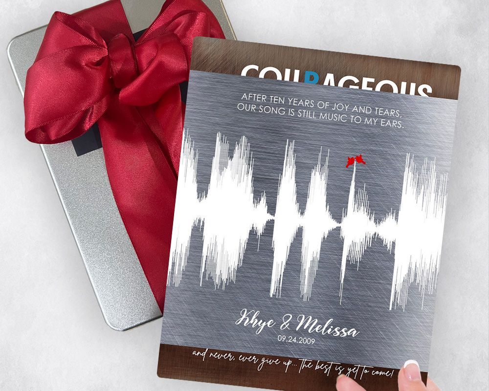 Tin Soundwave 10th Anniversary Gift Delivery Box Gift for Couple TOY-1779